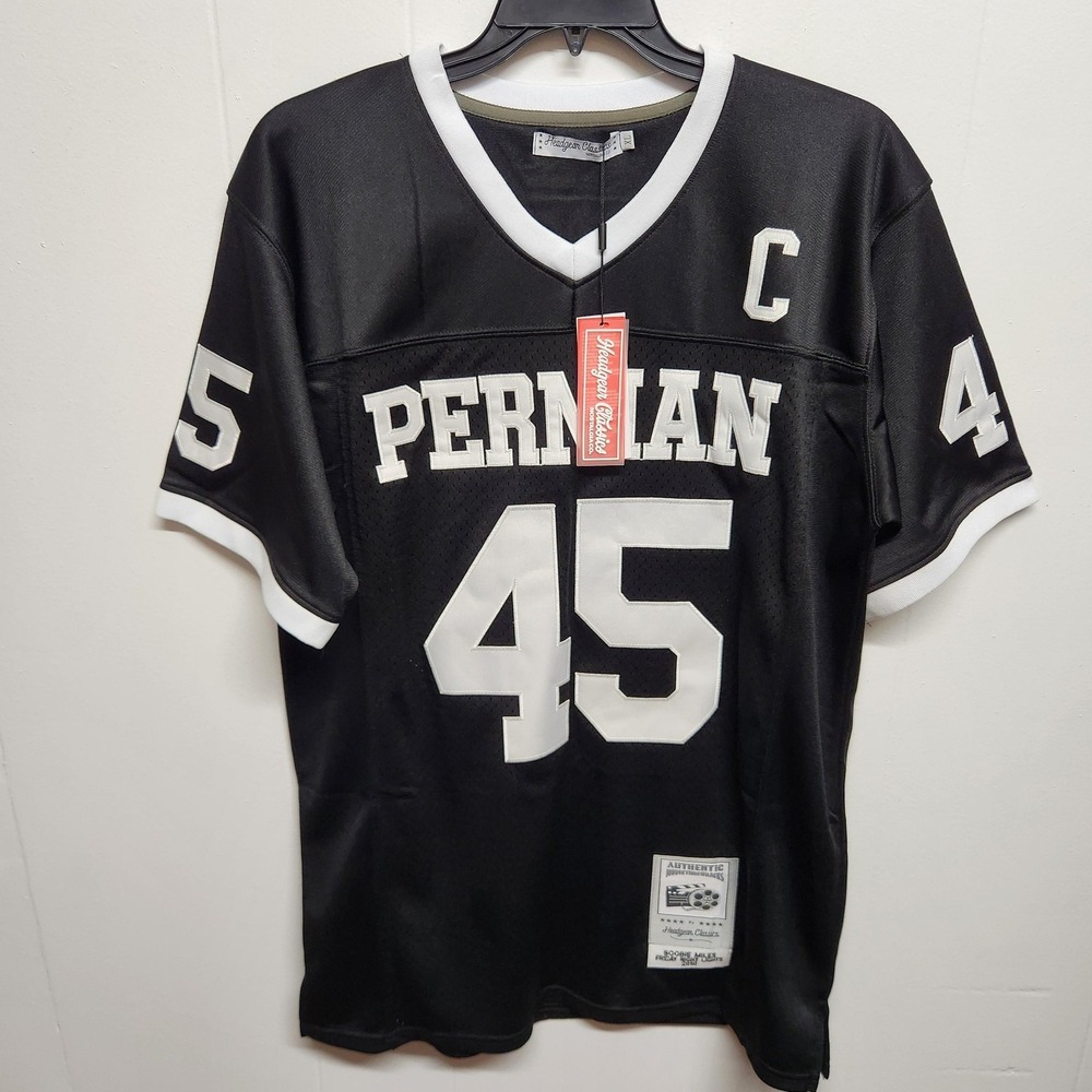 Permian Panthers Jersey Mens XL Black Football Boobie Miles Headgear Classics